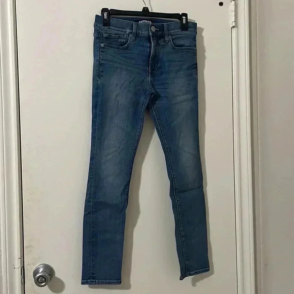 Express Stretch + Performance Super Skinny Mid Rise 4S - Picture 1 of 10